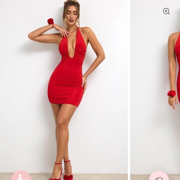 Oh Polly Red Mini Dress - Picture 1 of 5